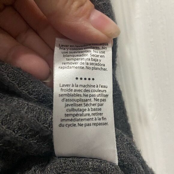 Harmony Balance NWT women’s long sleeve turtleneck gray cardigan size small​​ - Picture 9 of 11